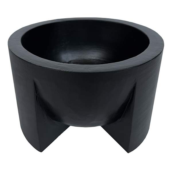 Black Wood Decorative Bowl, 9.5"