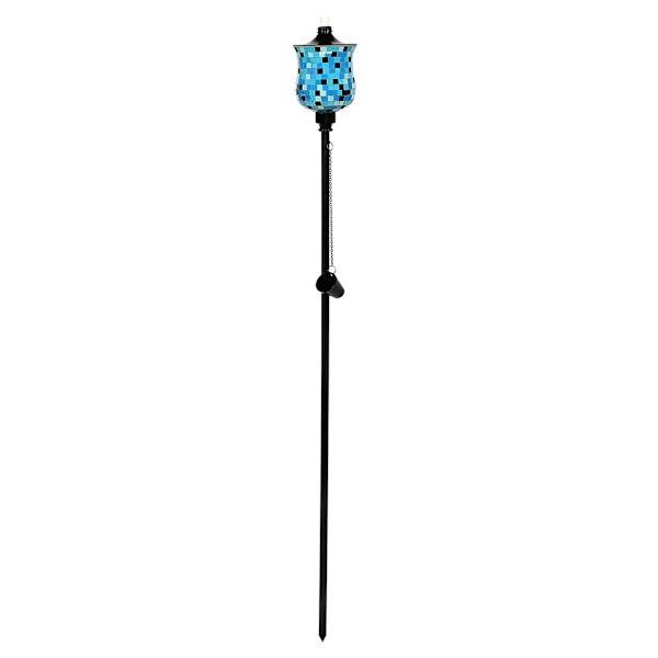 Blue Mosaic Tulip Garden Torch, 72"
