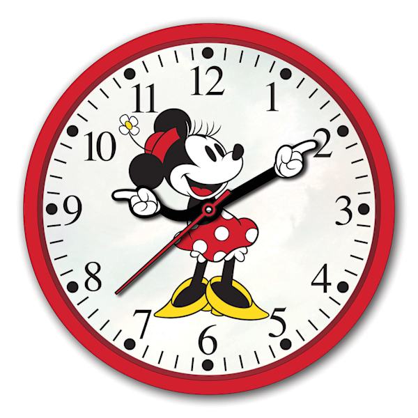 Minnie Mouse Round Wall Clock, 10"