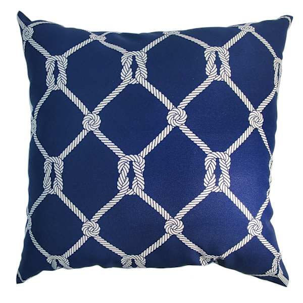 Navy Rope Oversized Outdoor Throw Pillow 20 At Home
