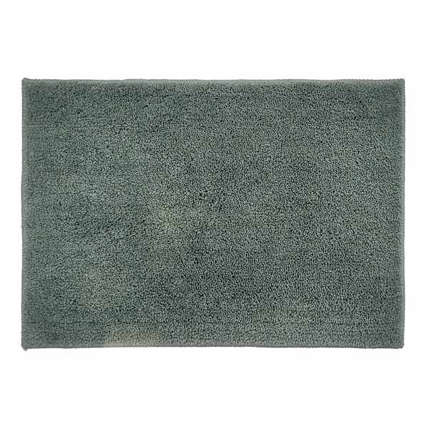 Essential Cut Pile Green Bath Rug, 17x24