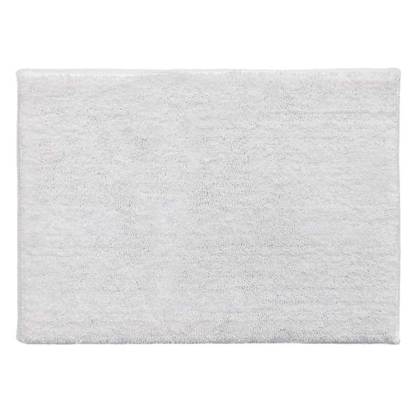 Essential Cut Pile White Bath Rug, 17x24