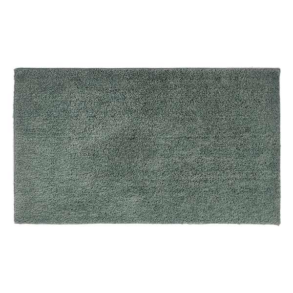 Essential Cut Pile Green Bath Rug, 20x34