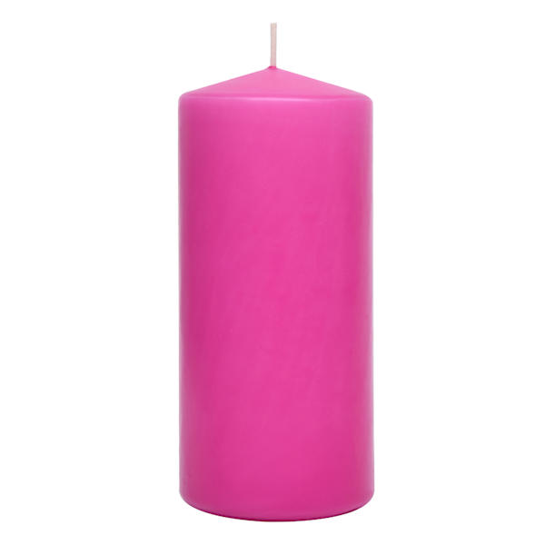 Pink Unscented Overdip Pillar Candle, 2.8x6
