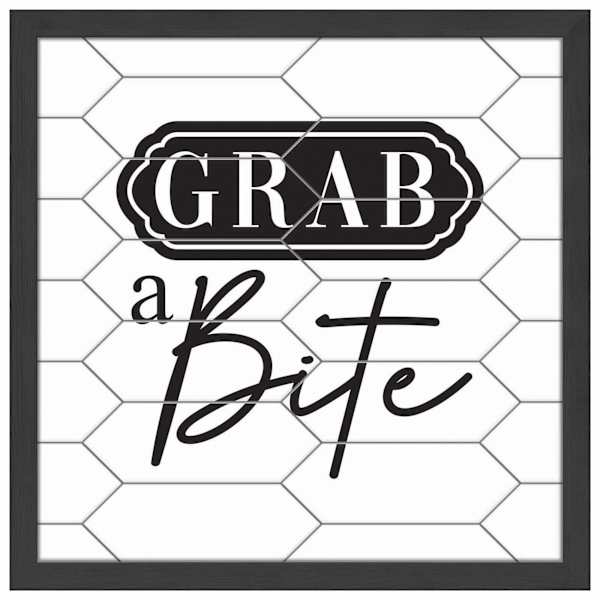 Grab a Bite Faux Tile Wall Decor, 16"