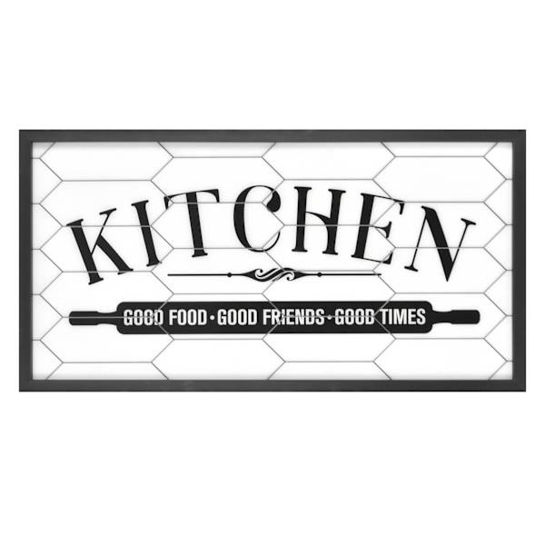 Kitchen Faux Tile Wall Decor, 24x12