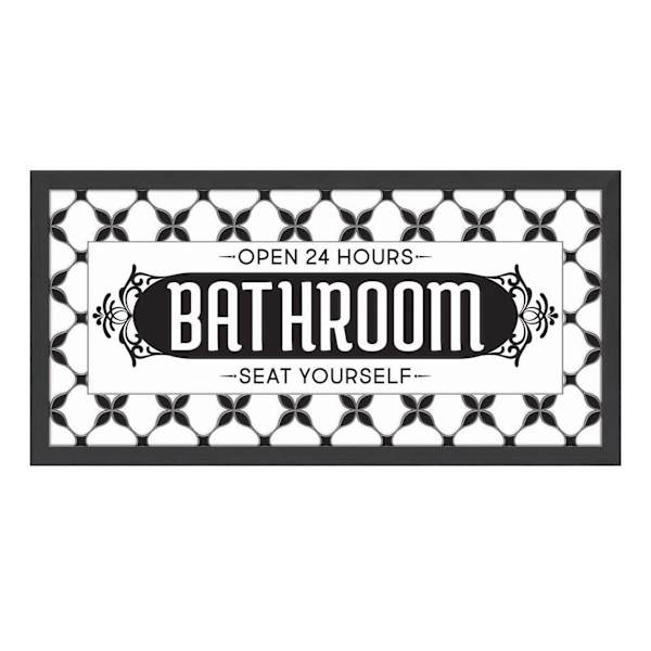 Bathroom Faux Tile Wall Decor, 24x12