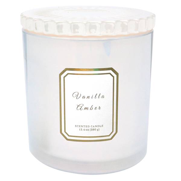 Providence Vanilla Amber Scented Jar Candle, 13.4oz