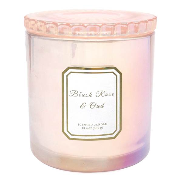 Providence Blush Rose & Oud Scented Jar Candle, 13.4oz