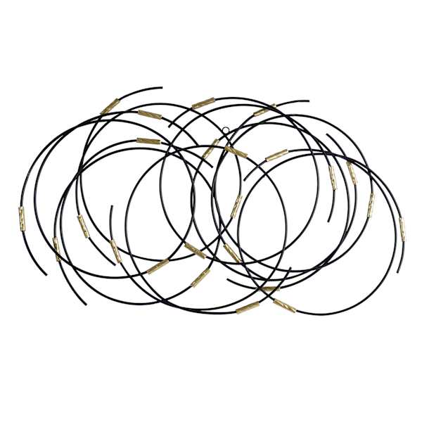 Crosby St. Circles Black Metal Art, 38x23