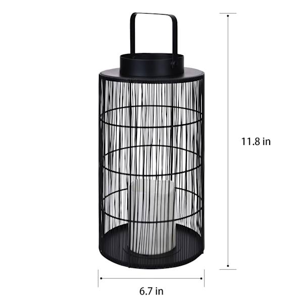 Found & Fable LED Metal Wire Lantern, 7x12