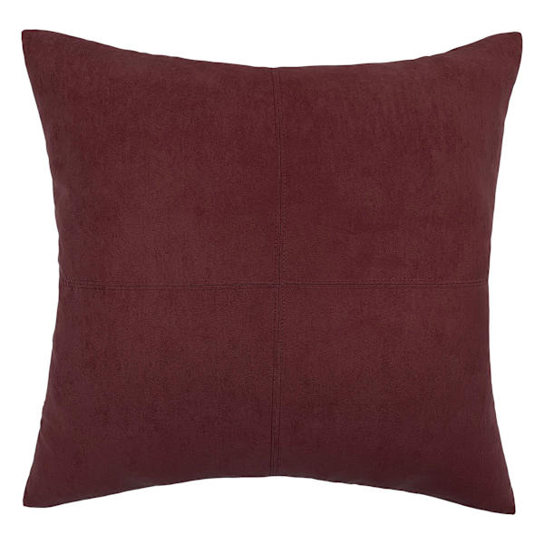 Mulberry Torrey Faux Suede Throw Pillow, 24"