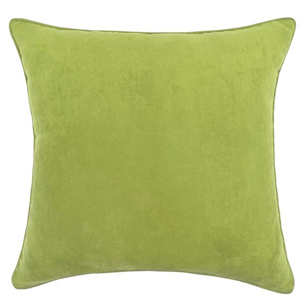 Lime Green Torrey Faux Suede Throw Pillow, 18"
