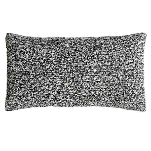 Ty Pennington White Spotted Boucle Throw Pillow, 14x24