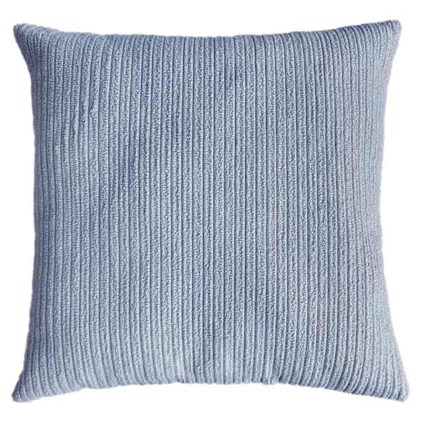Ty Pennington Blue Ribbed Boucle Throw Pillow, 18"