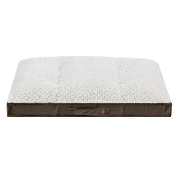 Brown Brushed Faux Fur Pet Bed, 27x36