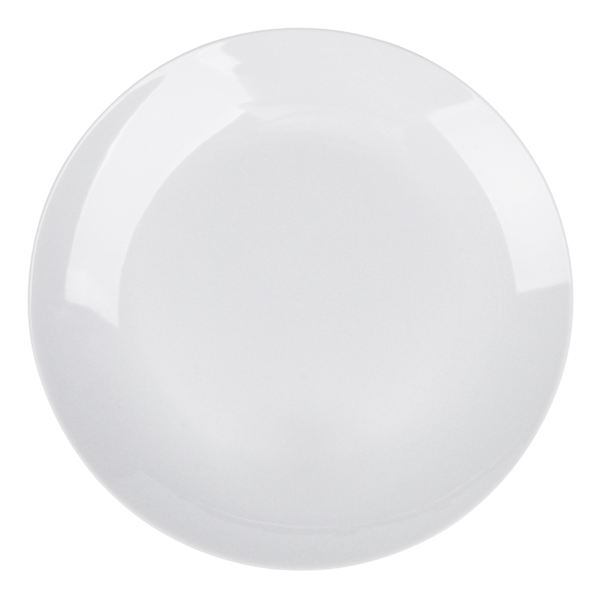 White Porcelain Coupe Dinner Plate, 10.5"
