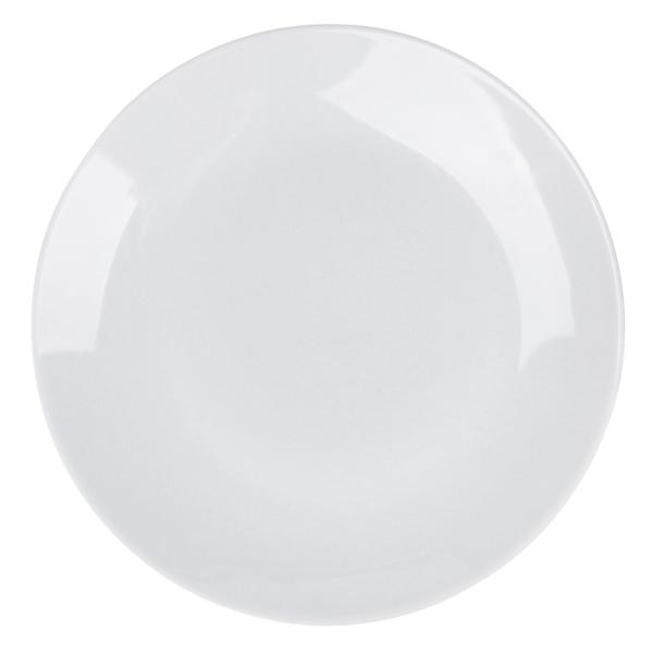 Super White Porcelain 8In Coupe Salad Plate