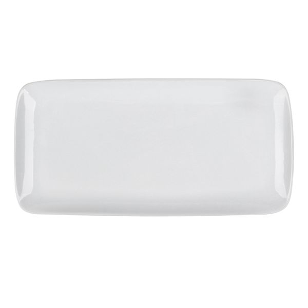 White Porcelain Rectangle Platter, 16"