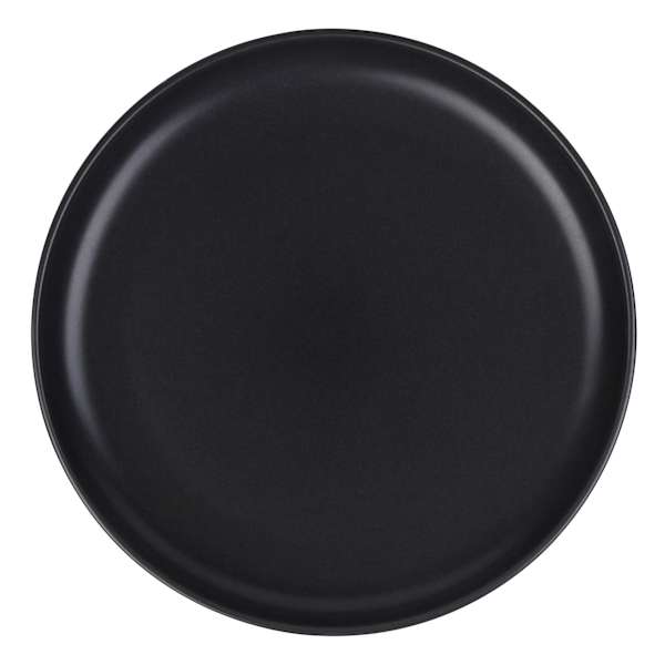 Set of 4 Cool Grey Stackable Dinner Plates, 10.5"