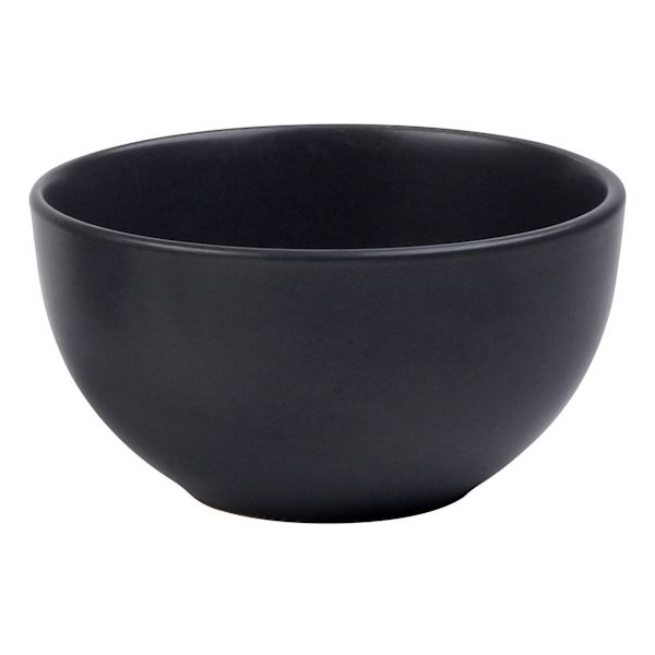 Set of 4 Cool Grey Stoneware Cereal Bowl, 5.5"