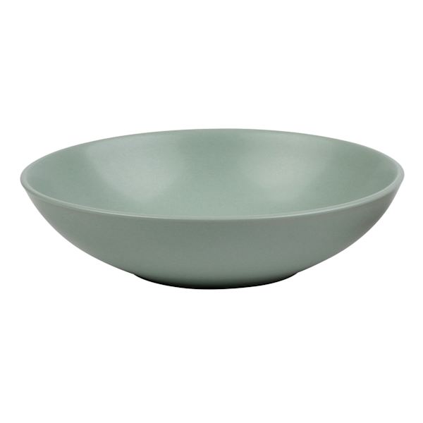 Set of 4 Green Stoneware Dinner Bowl, 7"