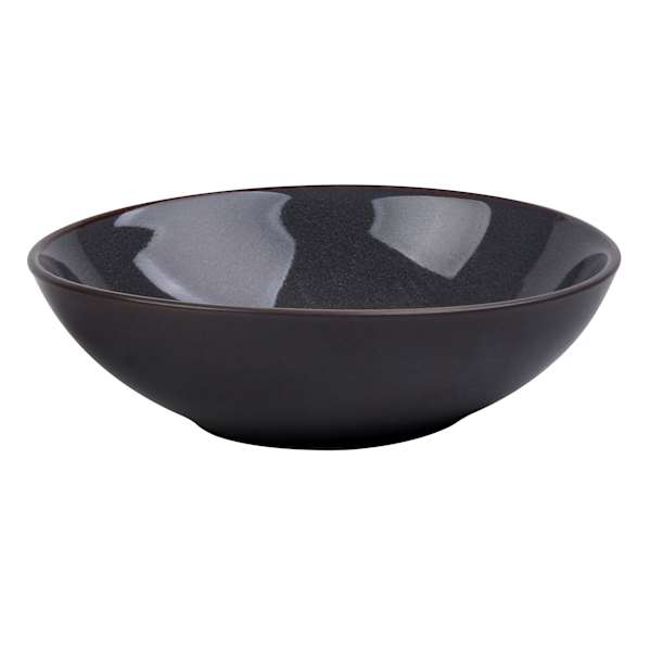 Set of 4 Grey Reactive Glazed Stoneware Dinner Bowl, 7"