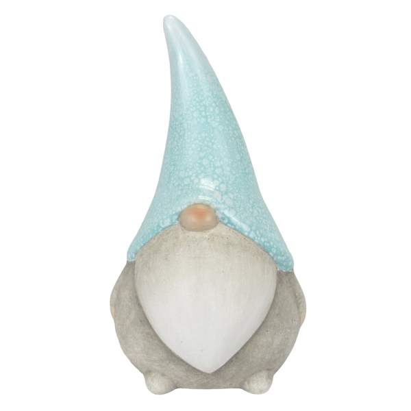 Sunny Club Blue Gnome Outdoor Garden Statue, 10"