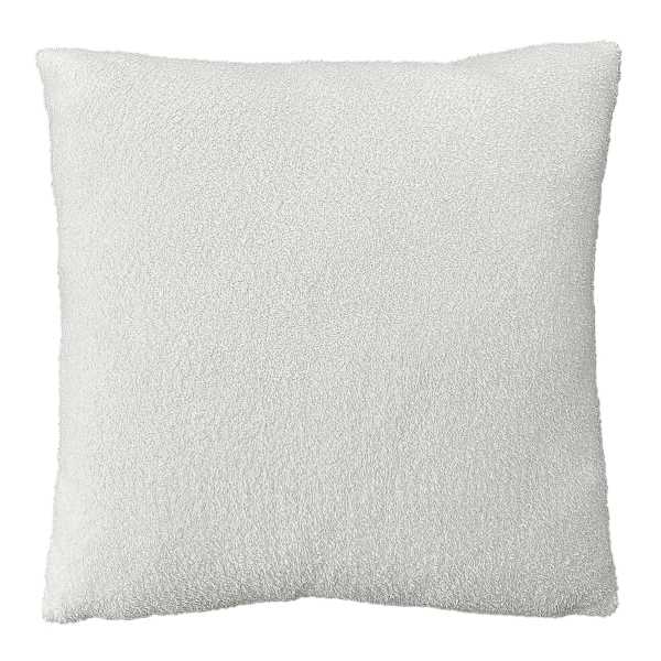 Cream Heathered Cozy Plush Throw Pillow, 18"
