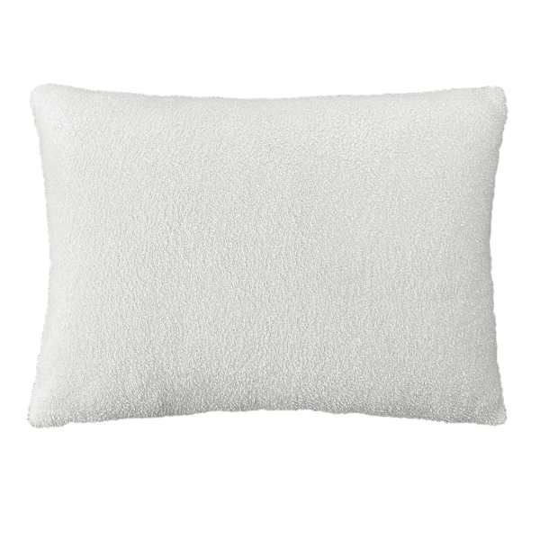 Cream Heathered Cozy Plush Throw Pillow, 14x20