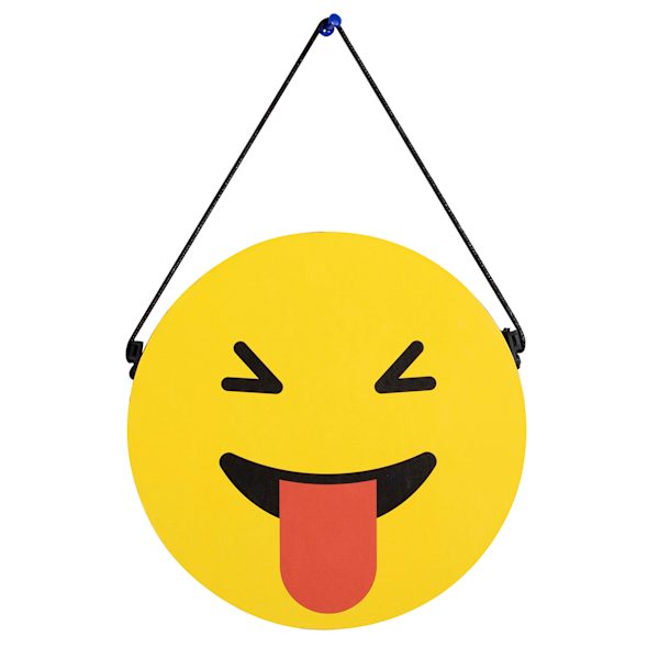 Hanging Reversible Emoji Wall Art, 8"