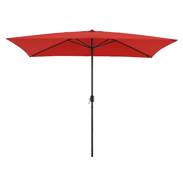 Cherry Crank Rectangle Patio Umbrella, 6.5x10ft