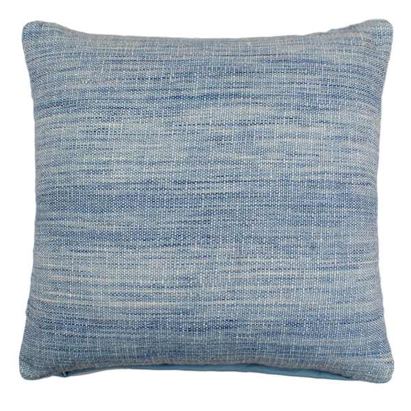 Ty Pennington Blue Woven Textured Square Outdoor Throw Pillow, 20"