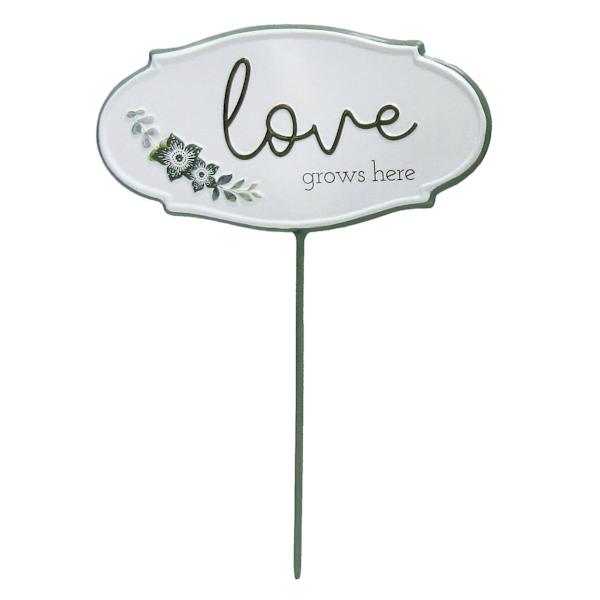 Honeybloom Love Metal Yard Pick, 14"