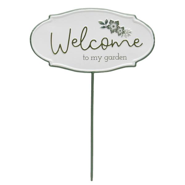 Honeybloom Welcome Metal Yard Pick, 14"