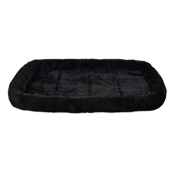Bolster Black Dog Bed, Medium