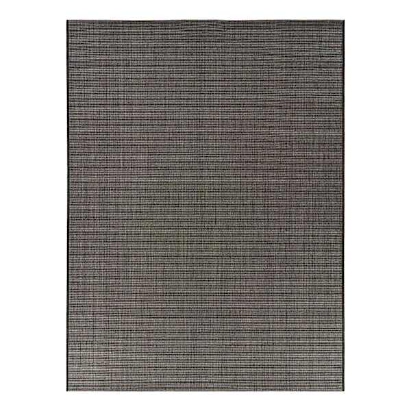 (E490) Crosby St. Essenza Black Outdoor Area Rug, 8x10