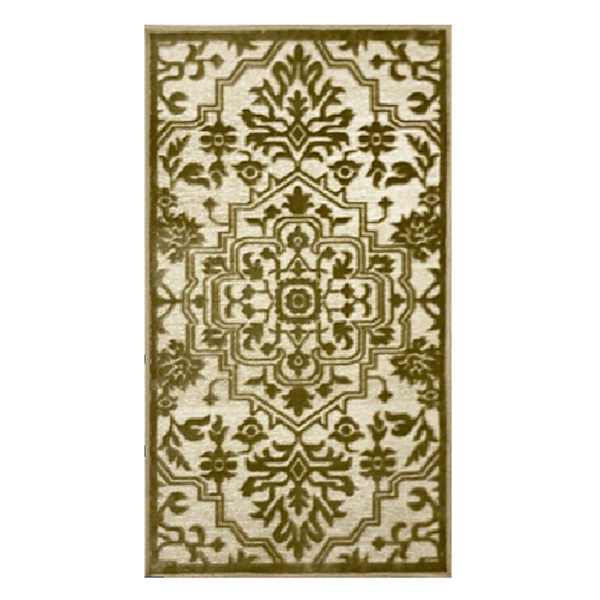 Providence Ellis Ivory Medallion Washable Accent Rug, 2x4
