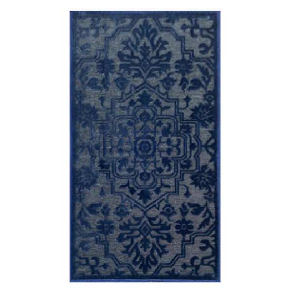 Providence Ellis Light Blue Medallion Washable Accent Rug, 2x4