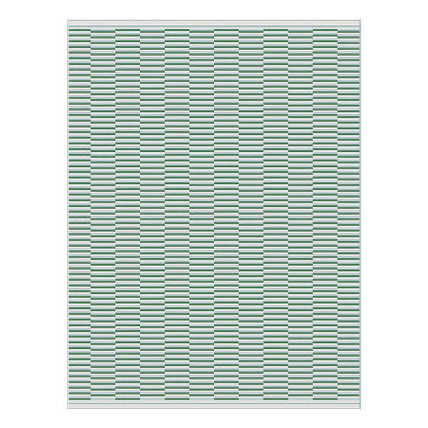 (E517) Honeybloom Daytona Blue Broken Stripe Outdoor Area Rug, 8x10