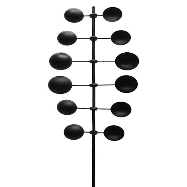 Black Sculpture Wind Spinner, 47.8"