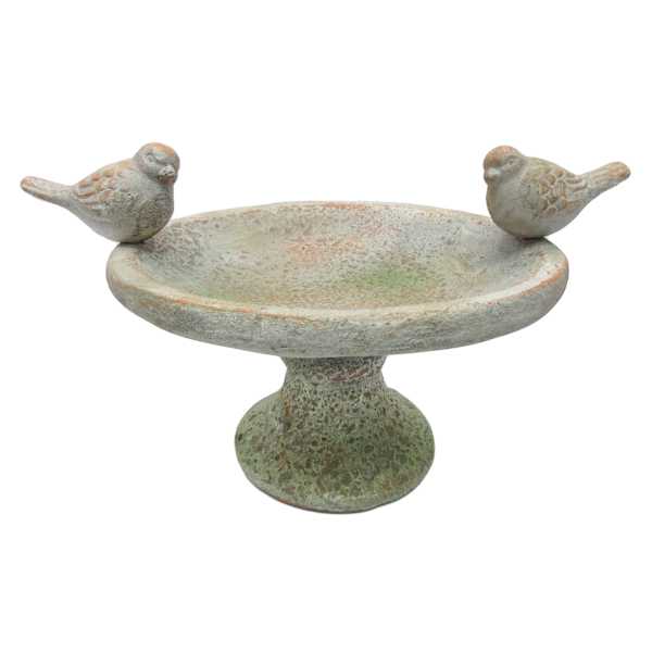 Honeybloom Standing Bird Feeder with Birds, 9"