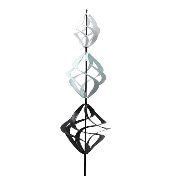 Laila Ali Metal Triple Wind Spinner Yard Pick, 42"