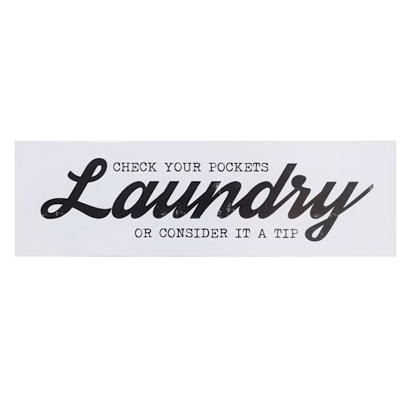 Laundry Canvas Wall Art, 36x12