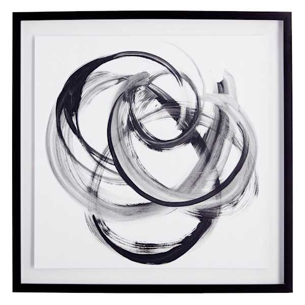 Crosby St. Glass Framed Abstract Print Wall Art, 25"