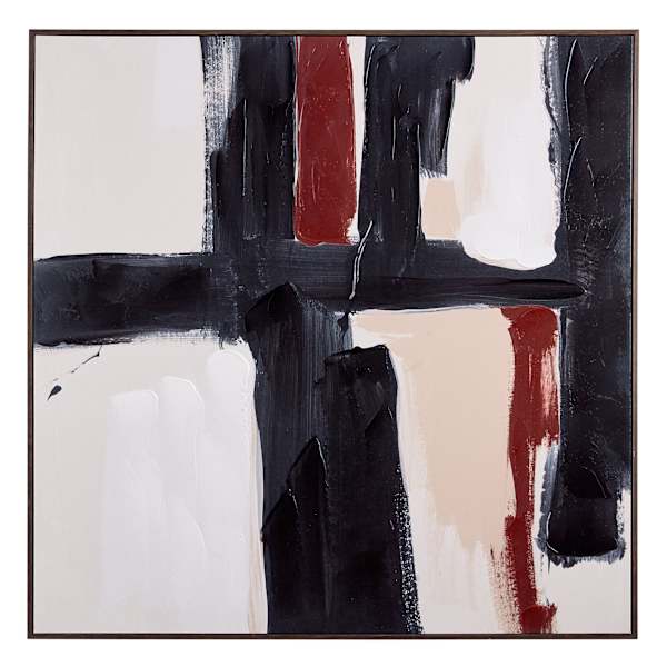 Crosby St. Framed Abstract Canvas Wall Art, 40"