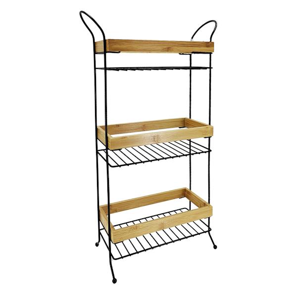 Black Bamboo Spa Rack