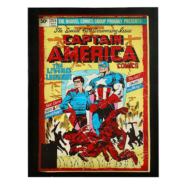 Captain America Canvas Wall Art, 14x18