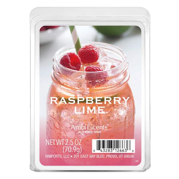 Raspberry Lime Scented Wax Melts, 2.5oz