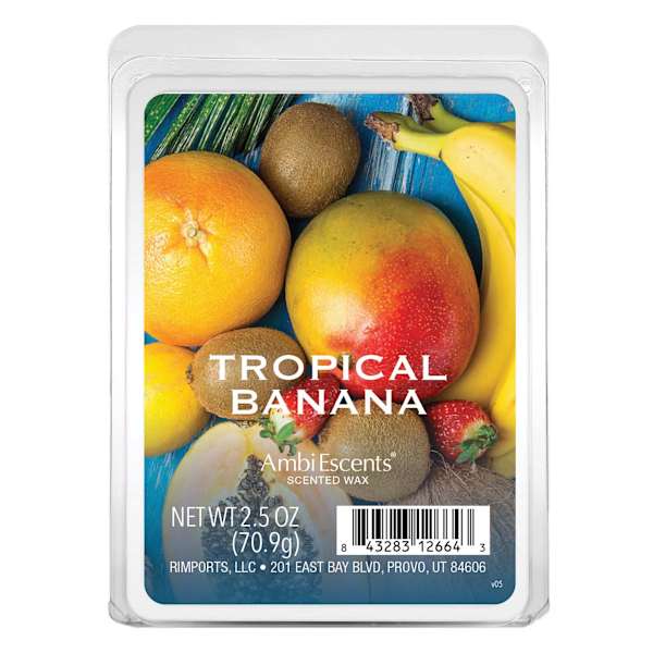 Tropical Banana Scented Wax Melts, 2.5oz